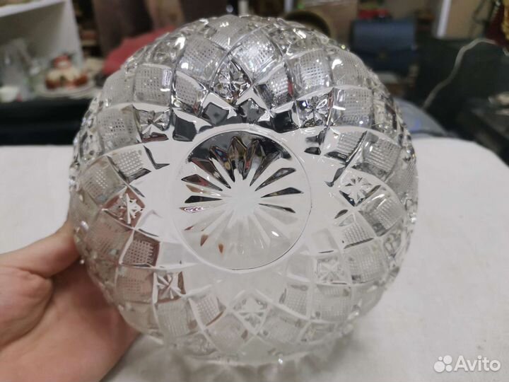 Салатница хрустальная СССР (Ч)