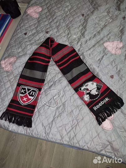 Шарф клубный кхл фирмы Reebok