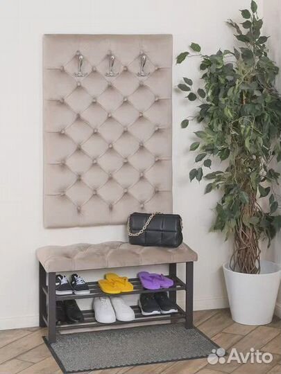 Вешалка настенная каретка капучино