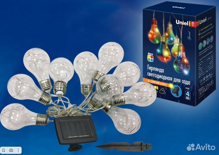 Гирлянда на солнечной батарее USL-S-126/PT4000