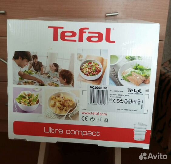 Пароварка tefal трехяруcная VC1006 30