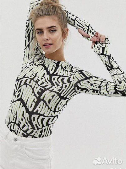 Боди collusion ASOS с принтом