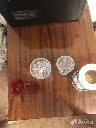 Ваза для цветов хрустальная СССР