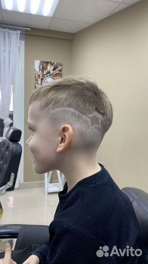 Детские стрижки, hair tattoo