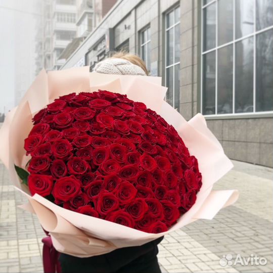 WOW Букеты из Красных Роз. Доставка Цветов