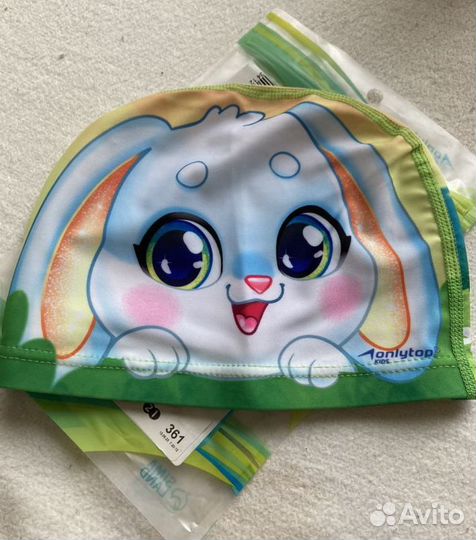 Новая шапка д/плавания, тканевая р.46-52 Only top