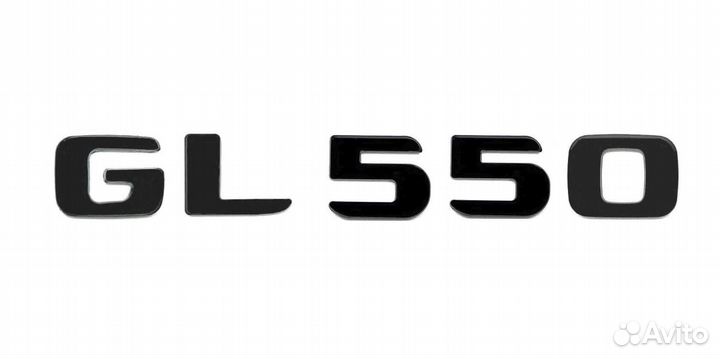 Комплект: шильдик Mercedes GL550 + AMG черный