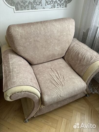 Диван и 2 кресла бу