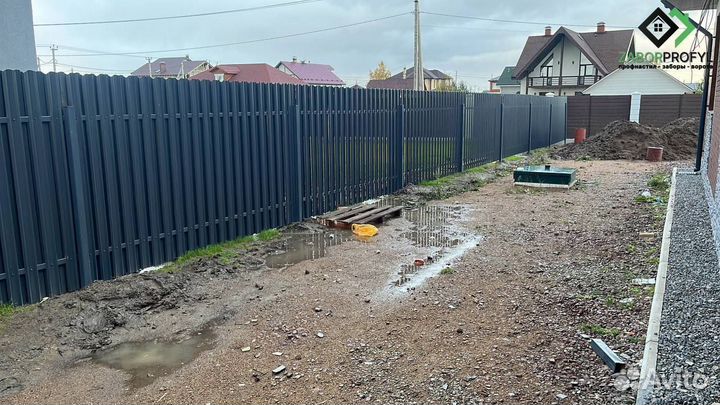 Заборы из профлиста монтаж