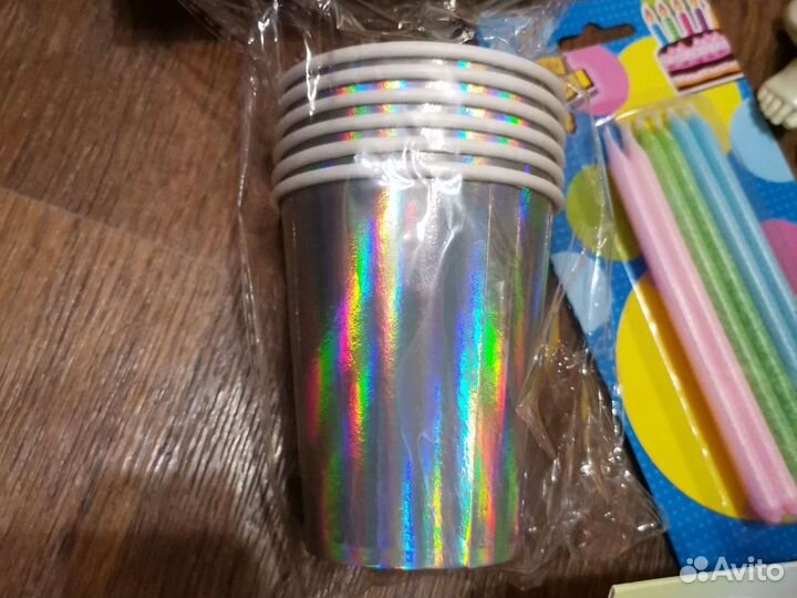 Свечи, стаканы, растяжка, шары