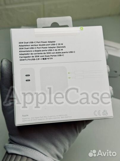 Блок для зарядки iPhone Apple 35W Dual USB-C