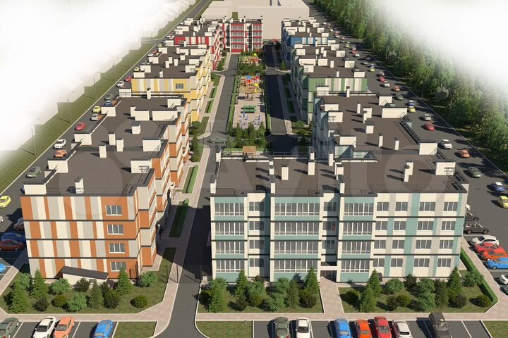 1-к. квартира, 61,6 м², 1/4 эт.