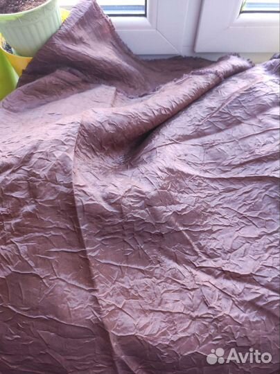 Ткань шторная цвет шоколад