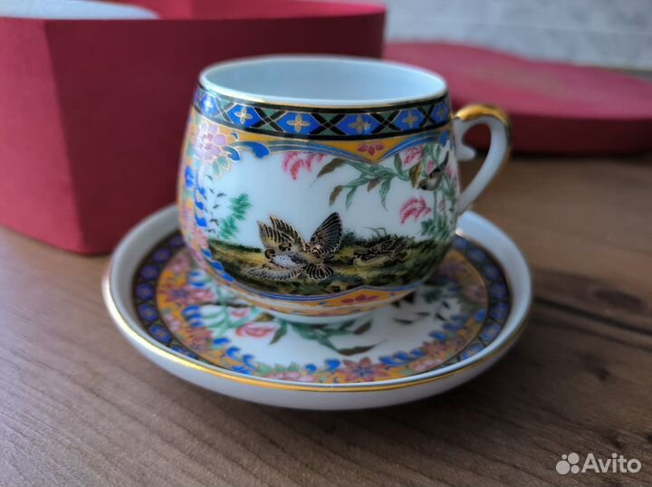 Фарфоровая кофейная пара