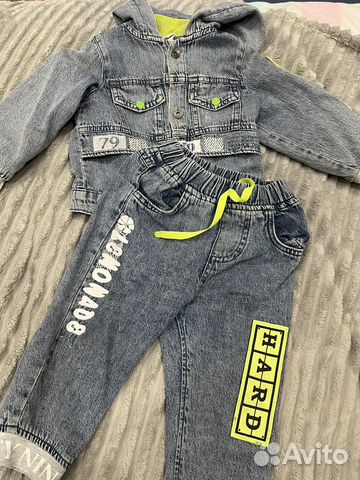Джинсовый костюм детский