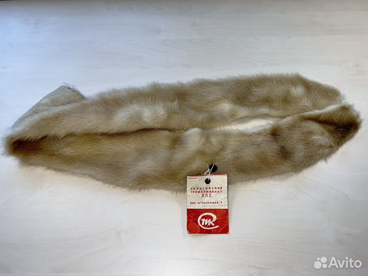 Воротник из меха норки СССР Новый 1979 год