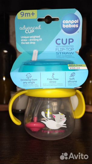 Поильник canpol babies с утяжелителем новый