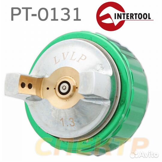 Краскопульт InterTool PT-0131 lvlp 1,3мм с бачком