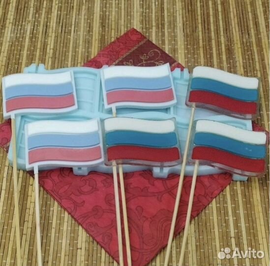 Форма флаг силиконовая для леденцов