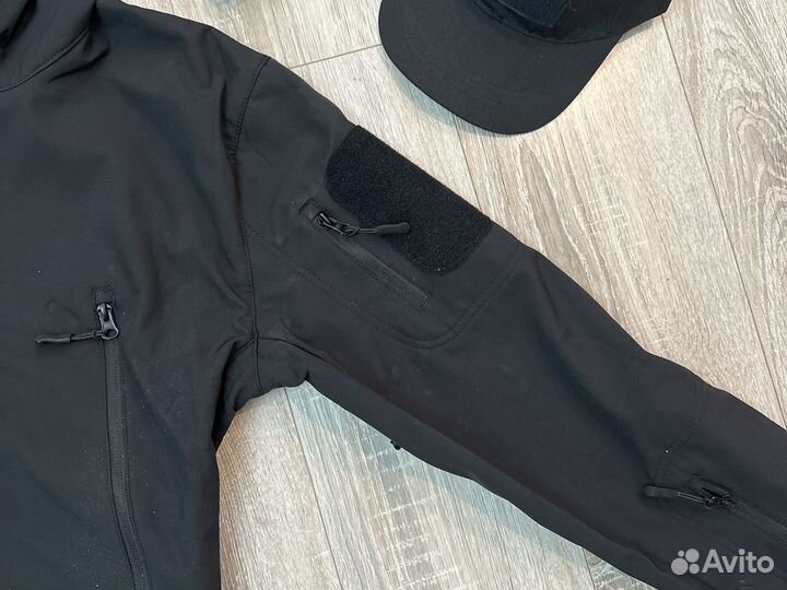 Тактический костюм softshell black