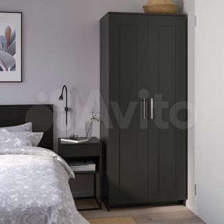 Шкаф платяной IKEA brimnes бримнэс черный, 78x190