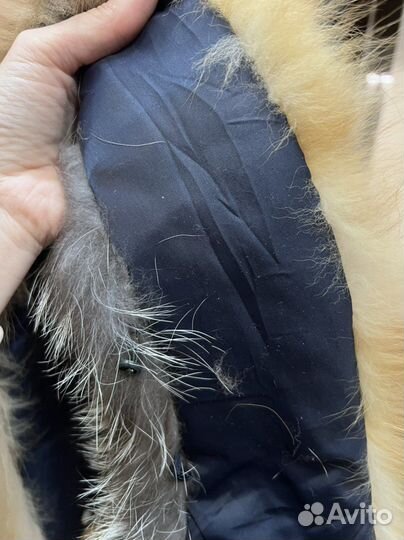 Меховой воротник лиса чернобурка