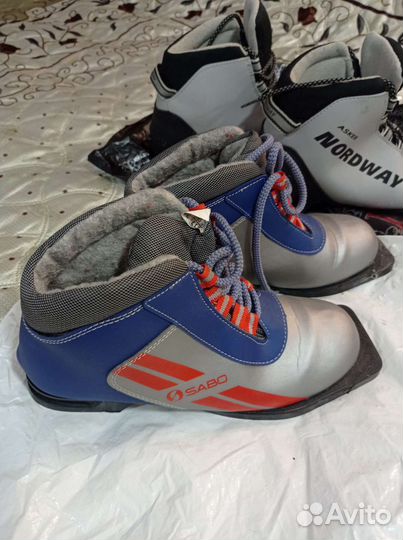 Лыжи беговые взрослые с ботинками