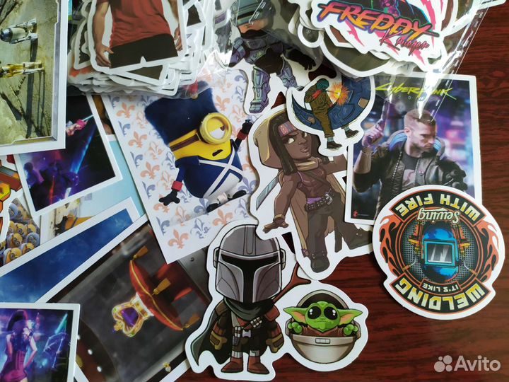 Коллекция наклеек / стикеров (372 шт.)