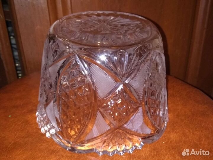Хрустальная ваза конфетница СССР