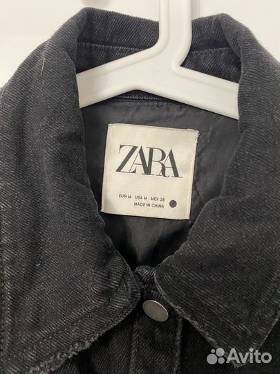 Джинсовая рубашка Zara M женская