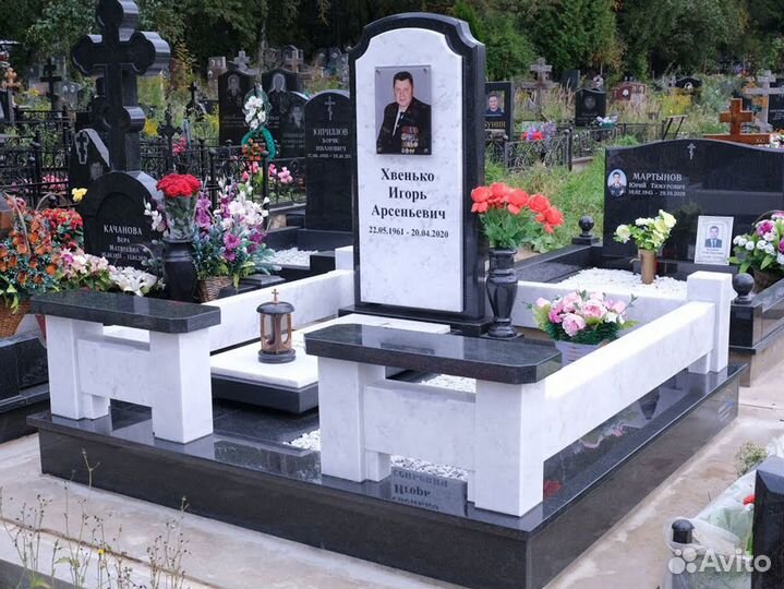 Памятники из гранита и мрамора. Благоустройство