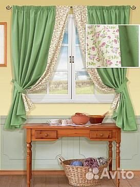 Комплект штор для кухни 150*180 кулиска Прованс