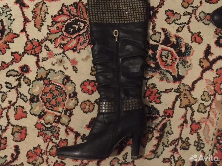 Сапоги кожа италия 38 размер