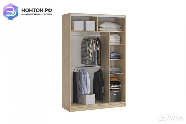 Шкаф-купе Гранд 1-600 Амели дуб млечный