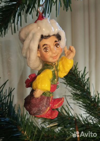 Ватная ёлочная игрушка