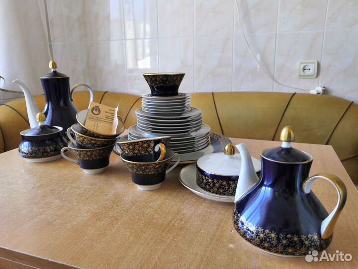 Фарфоровый сервиз Weimar Kobalt, 6 персон