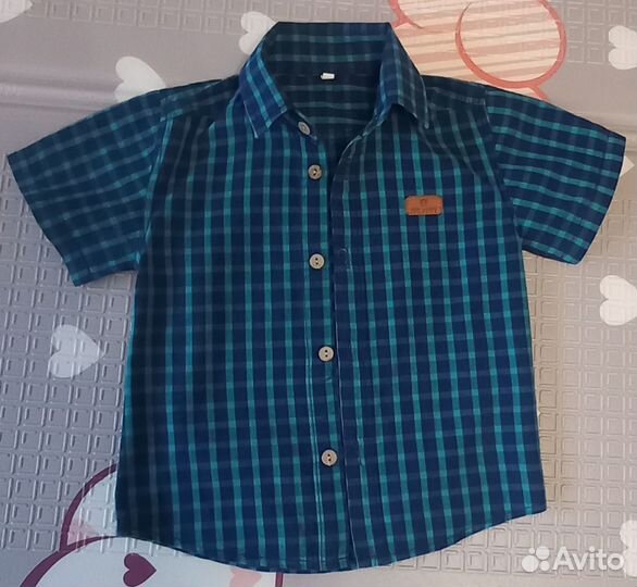 Рубашка с коротким рукавом на мальчика