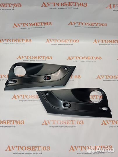 Облицовки переднего бампера под птф Лада Веста