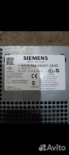 Siemens 6AV6 644 0AA01 2AX0