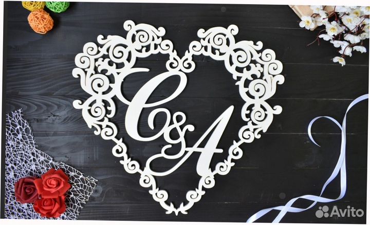 Монограмма на свадьбу (под заказ)
