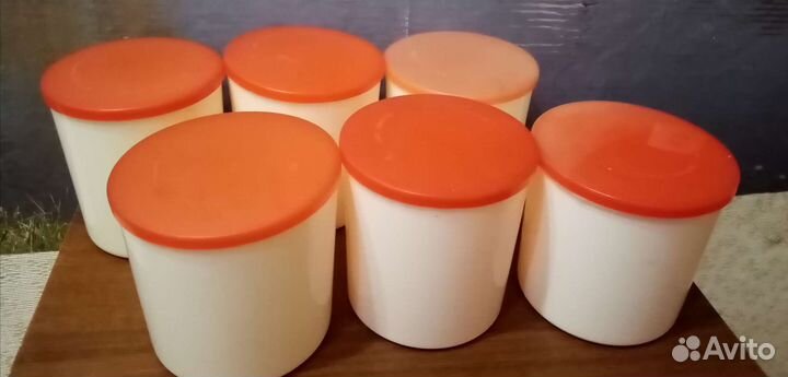 Банки для сыпучих 6шт по 1.5л