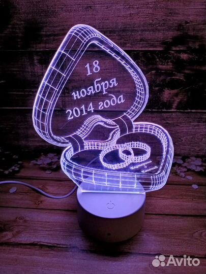 Ночной светильник с Вашим фото