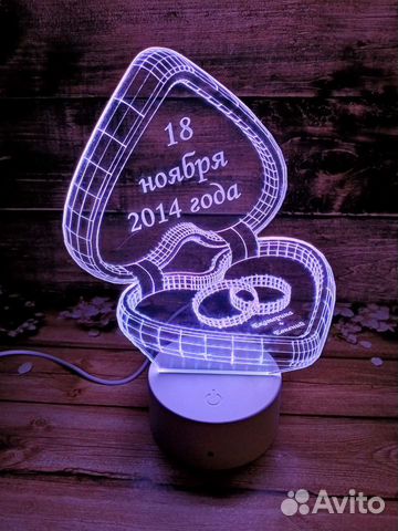 Ночной светильник с Вашим фото