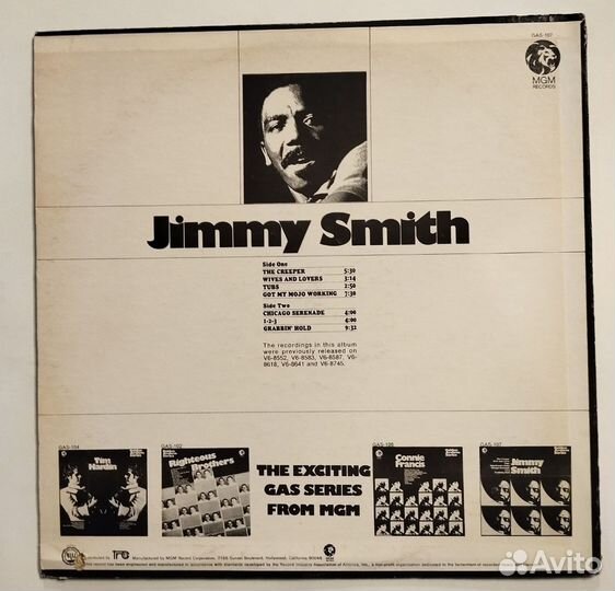 Винтажная виниловая пластинка LP Jimmy Smith (USA