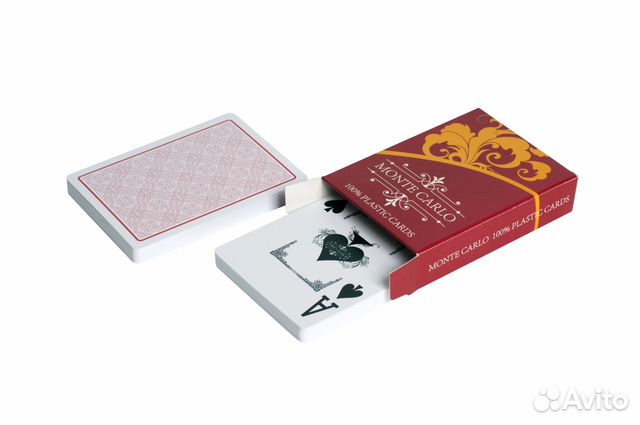 Карты для покера "Monte Carlo" 100 пластик