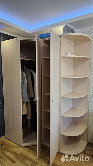 Угловой шкаф из бамбука (Lazurit) для одежды