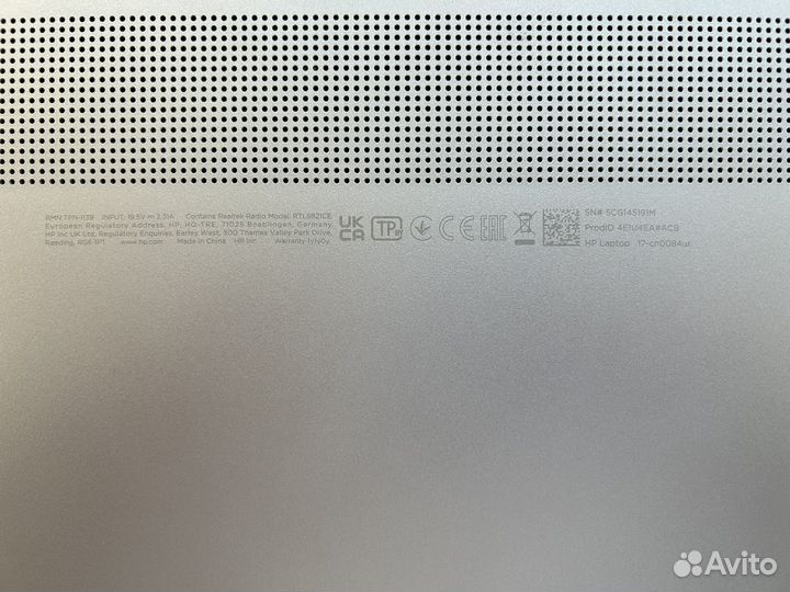 Ноутбук HP Laptop 17-cn0084ur