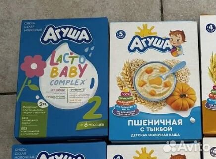 Пюре агуша, каша агуша, смесь, молоко, сок