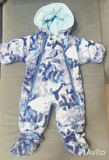 Зимний комбинезон трансформер для мальчика 68