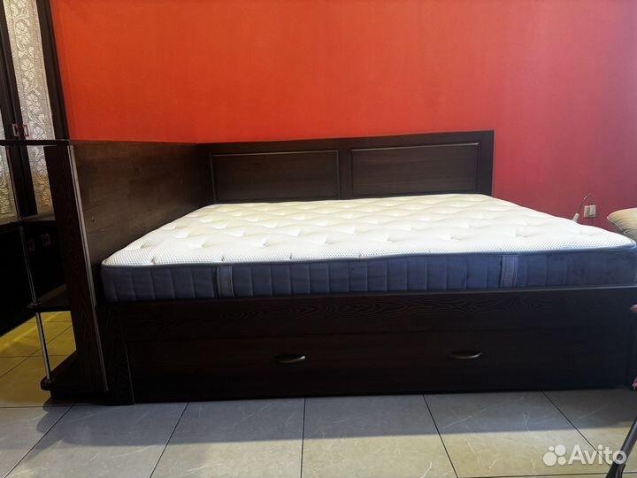 Кровать деревянная (лиственница) 160200